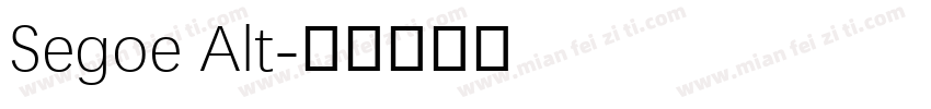 Segoe Alt字体转换